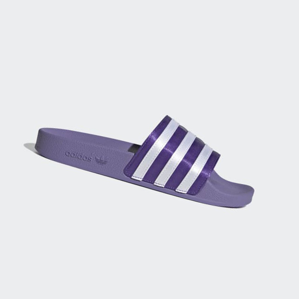 Chanclas Adidas adilette Mujer Chile Moradas - ILJOWG637