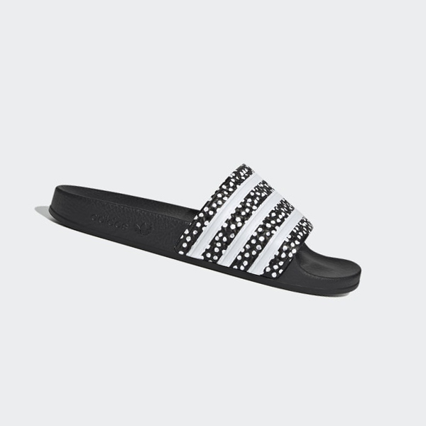 Chanclas Adidas adilette Mujer Chile Negras - LMZBXR352