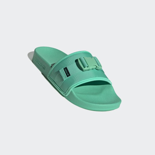 Chanclas Adidas adilette Mujer Chile Verde - XHQYPM756