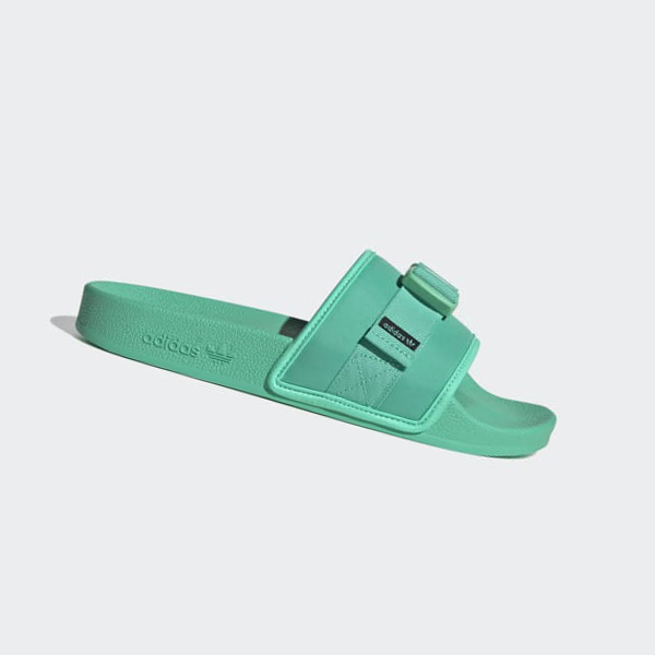 Chanclas Adidas adilette Mujer Chile Verde - XHQYPM756