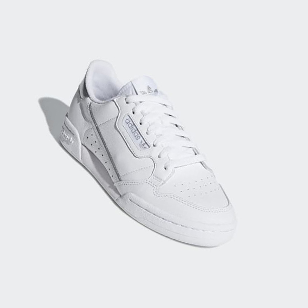 Zapatillas Adidas Continental 80 Mujer Chile Blancas - HTJQNZ089