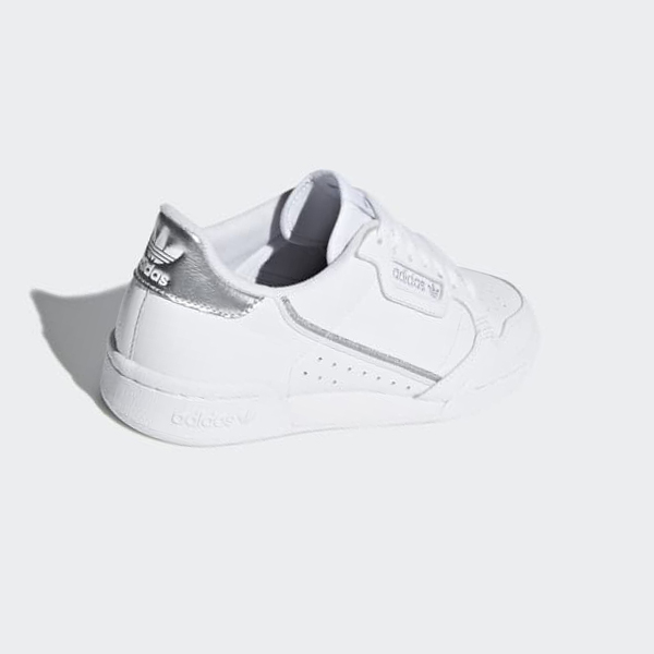 Zapatillas Adidas Continental 80 Mujer Chile Blancas - HTJQNZ089