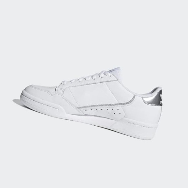 Zapatillas Adidas Continental 80 Mujer Chile Blancas - HTJQNZ089