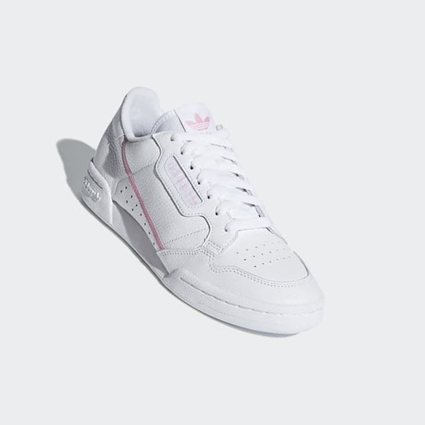 Zapatillas Adidas Continental 80 Mujer Chile Blancas - MJNOIV287