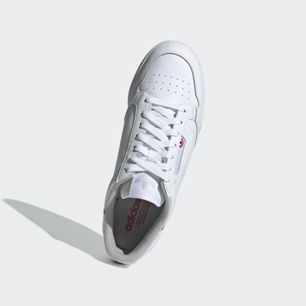 Zapatillas Adidas Continental 80 Mujer Chile Blancas - TYRAQM591