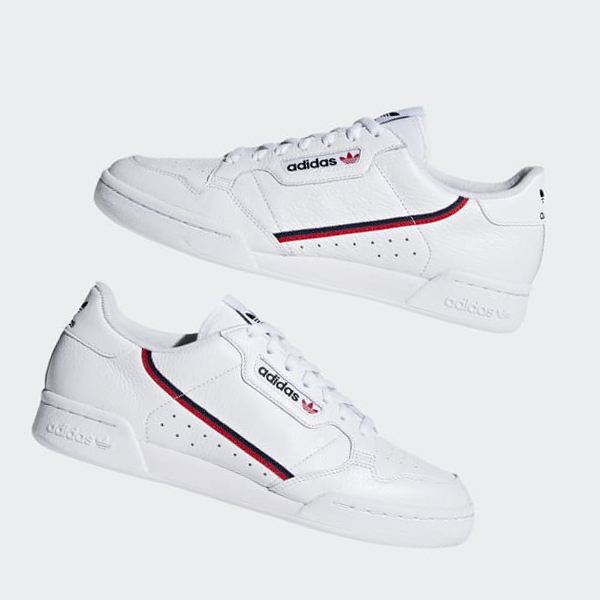 Zapatillas Adidas Continental 80 Mujer Chile Blancas - WCUZPG235