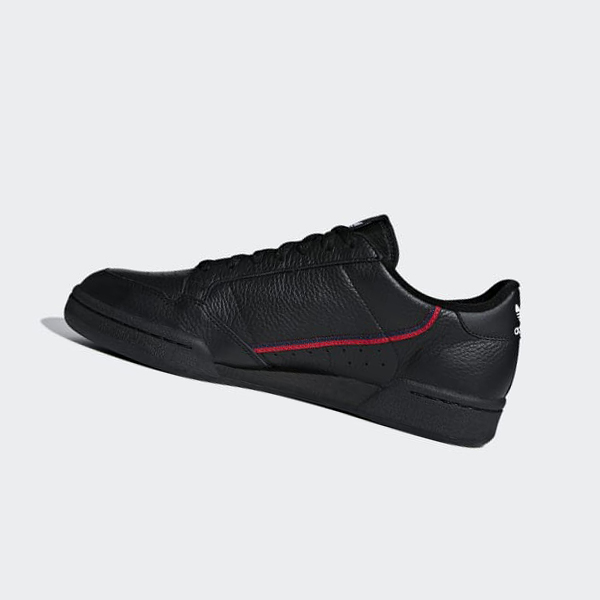 Zapatillas Adidas Continental 80 Mujer Chile Negras - DSBTFR205