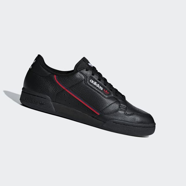 Zapatillas Adidas Continental 80 Mujer Chile Negras - DSBTFR205