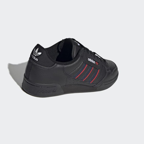 Zapatillas Adidas Continental 80 Stripes Mujer Chile Negras - CHGIUF365