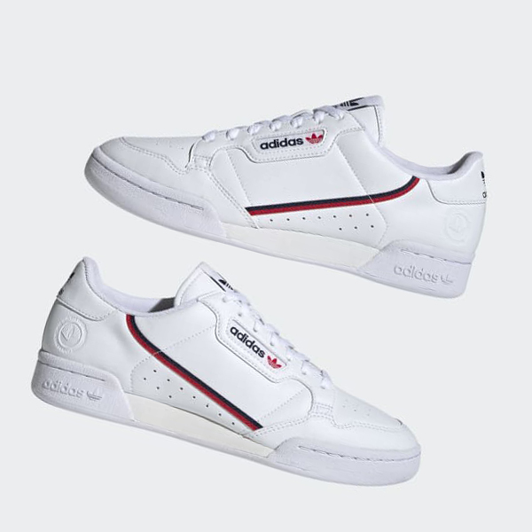 Zapatillas Adidas Continental 80 Vegan Mujer Chile Blancas - SYCVID612