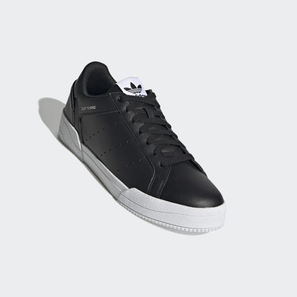 Zapatillas Adidas Court Tourino Mujer Chile Negras - NDAEJV498