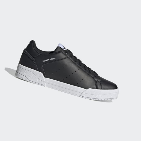 Zapatillas Adidas Court Tourino Mujer Chile Negras - NDAEJV498