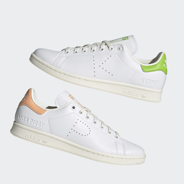 Zapatillas Adidas Disney Miss Piggy and Kermit Stan Smith Mujer Chile Blancas - ACJVOH531