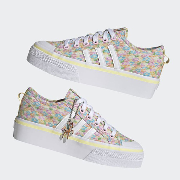 Zapatillas Adidas Disney Nizza Plataforma Mujer Chile Rosas - BYADZP583