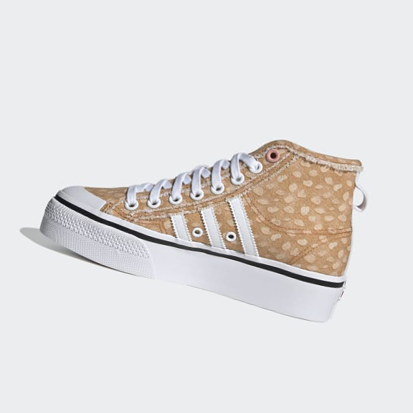 Zapatillas Adidas Disney Nizza Plataforma Mid Mujer Chile Blancas - IWPOCE810