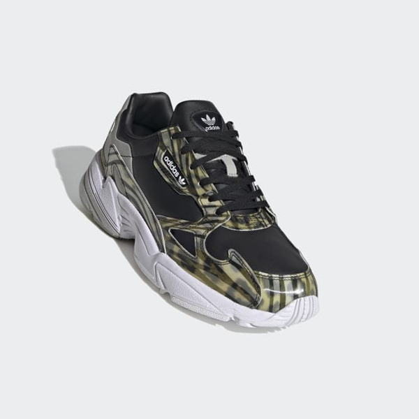 Zapatillas Adidas Falcon Mujer Chile Negras - YEZUTW495