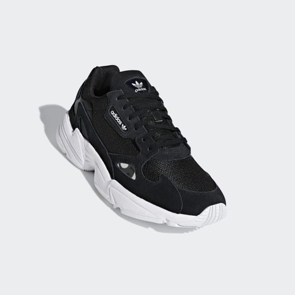 Zapatillas Adidas Falcon Mujer Chile Negras - YGBPWD817