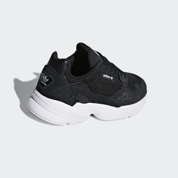 Zapatillas Adidas Falcon Mujer Chile Negras - YGBPWD817