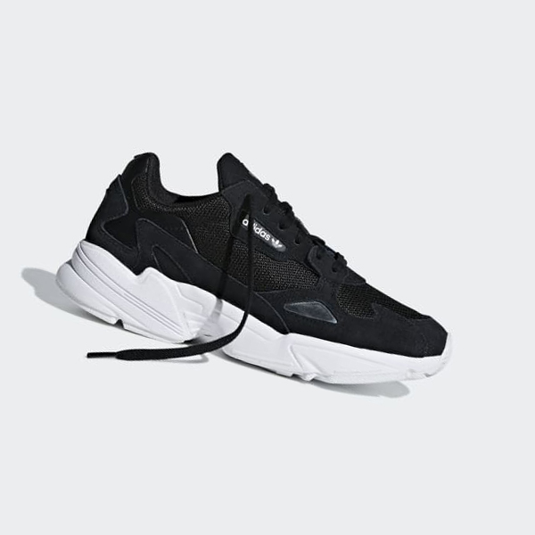 Zapatillas Adidas Falcon Mujer Chile Negras - YGBPWD817