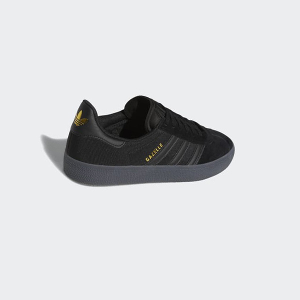 Zapatillas Adidas Gazelle ADV Mujer Chile Negras - FUROBW571