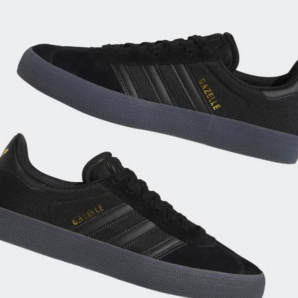 Zapatillas Adidas Gazelle ADV Mujer Chile Negras - FUROBW571