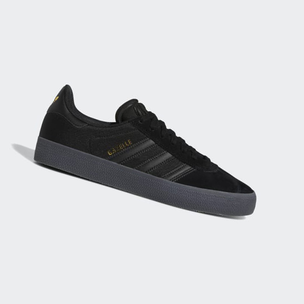 Zapatillas Adidas Gazelle ADV Mujer Chile Negras - FUROBW571