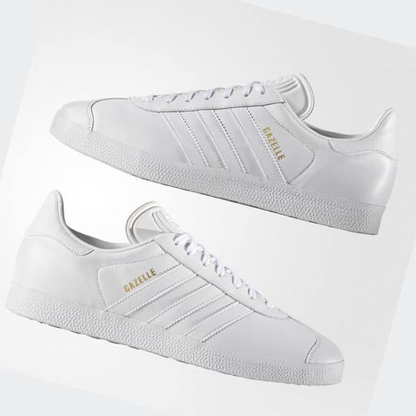 Zapatillas Adidas Gazelle Mujer Chile Blancas - ZYOLFG734