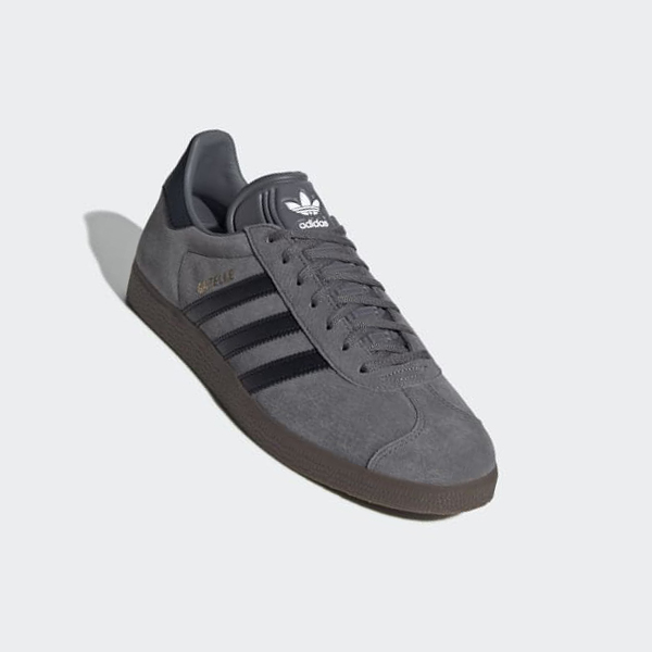 Zapatillas Adidas Gazelle Mujer Chile Gris - BWDOXV694