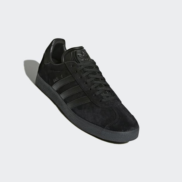 Zapatillas Adidas Gazelle Mujer Chile Negras - HBLEPS189