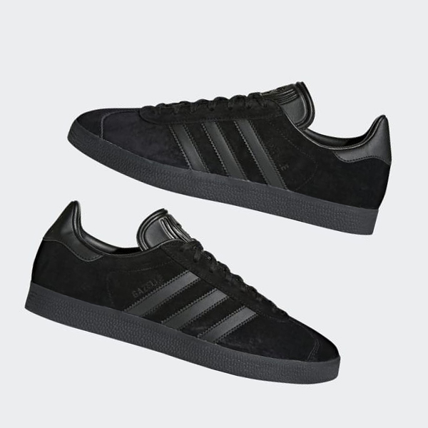 Zapatillas Adidas Gazelle Mujer Chile Negras - HBLEPS189