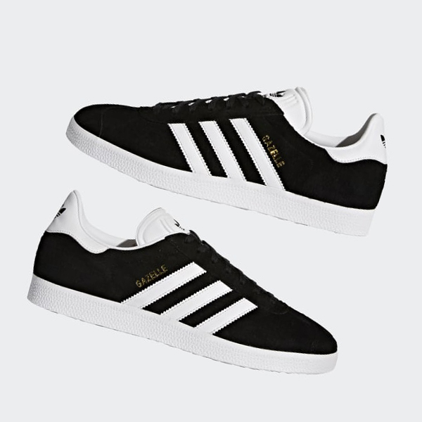 Zapatillas Adidas Gazelle Mujer Chile Negras - JAQOUF843