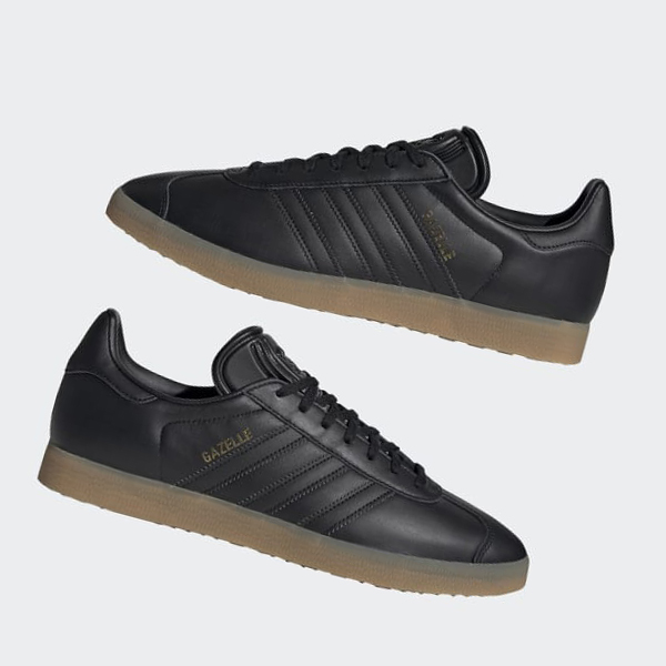 Zapatillas Adidas Gazelle Mujer Chile Negras - WTPYVF219