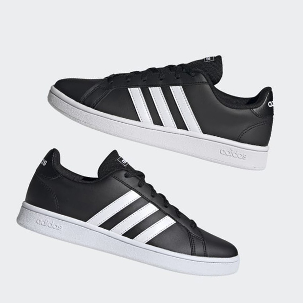 Zapatillas Adidas Grand Court Base Mujer Chile Negras - DQXNBV305