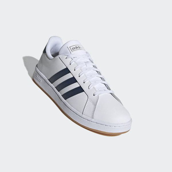 Zapatillas Adidas Grand Court Hombre Chile Blancas - MNGASU063