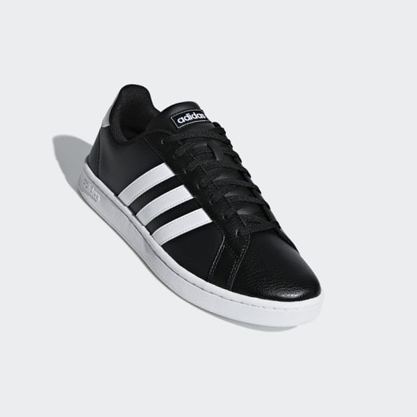 Zapatillas Adidas Grand Court Hombre Chile Negras - XQATFB967