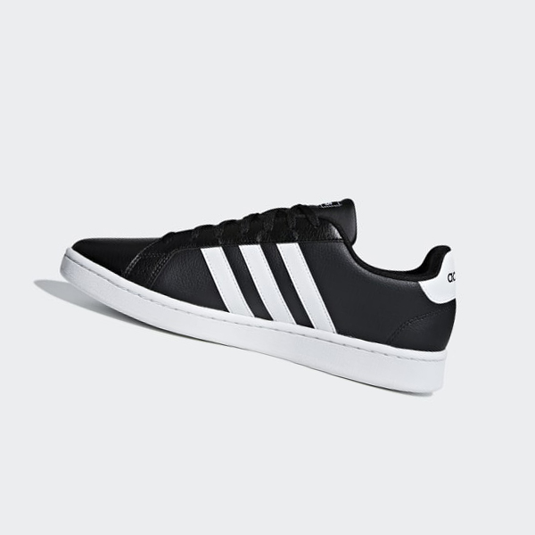 Zapatillas Adidas Grand Court Hombre Chile Negras - XQATFB967