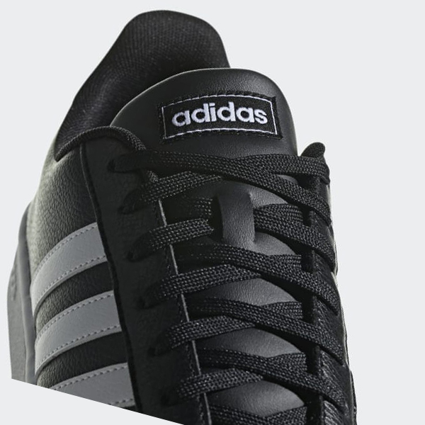 Zapatillas Adidas Grand Court Hombre Chile Negras - XQATFB967