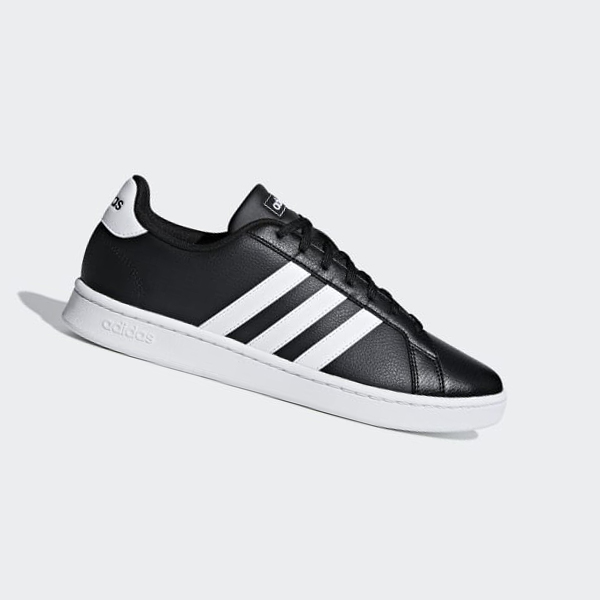 Zapatillas Adidas Grand Court Hombre Chile Negras - XQATFB967