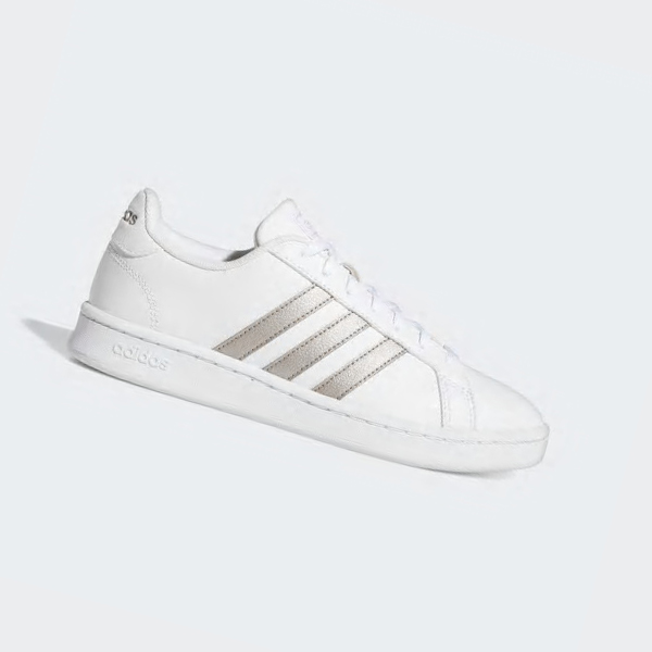 Zapatillas Adidas Grand Court Mujer Chile Blancas - LRCFKT079