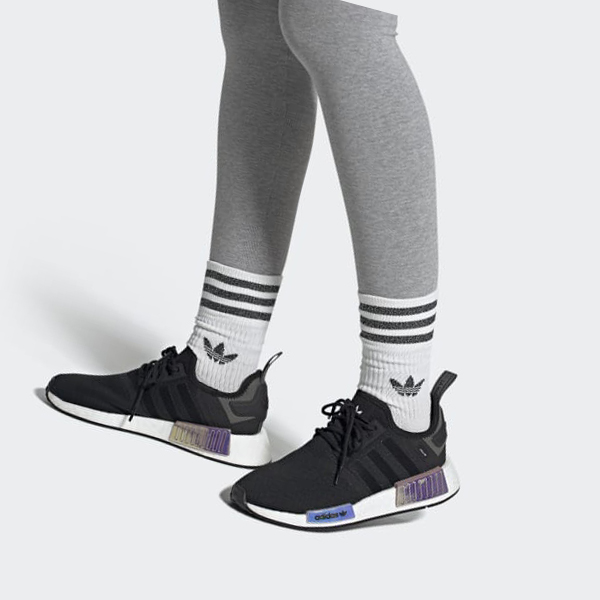 Zapatillas Adidas NMD_R1 Mujer Chile Negras - AJYZKW438