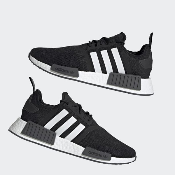 Zapatillas Adidas NMD_R1 Primeblue Mujer Chile Negras - EULCZY460