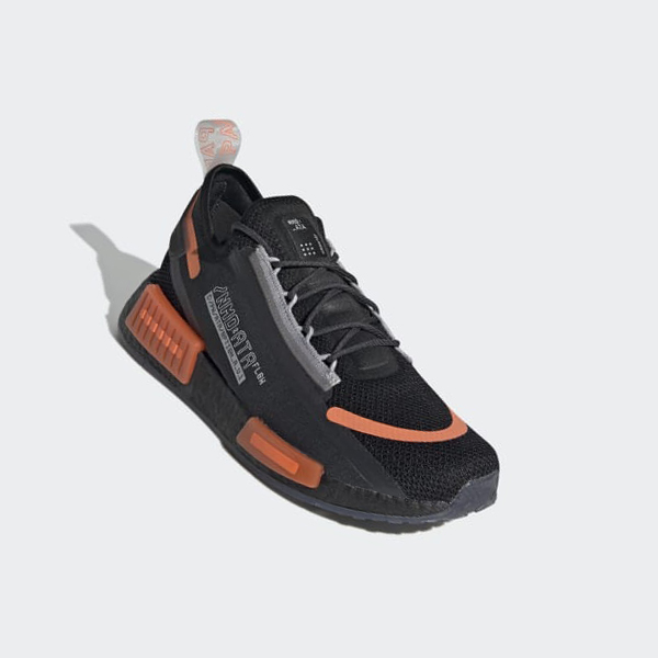 Zapatillas Adidas NMD_R1 Spectoo Mujer Chile Negras - ALMXTU206