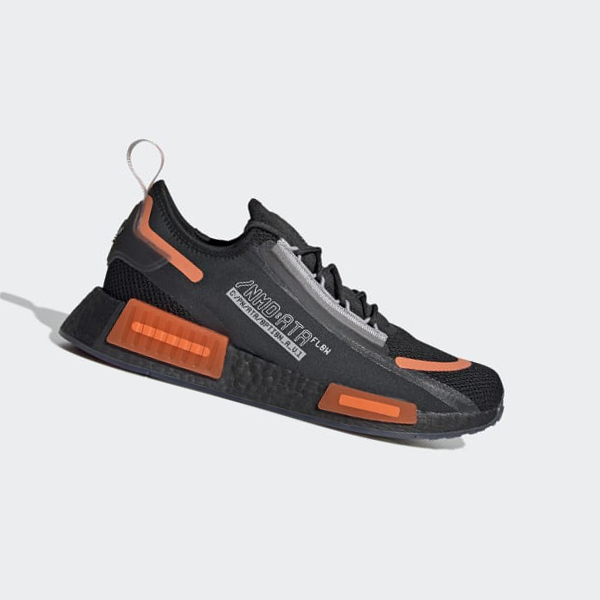 Zapatillas Adidas NMD_R1 Spectoo Mujer Chile Negras - ALMXTU206