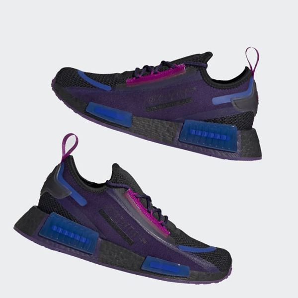 Zapatillas Adidas NMD_R1 Spectoo Mujer Chile Negras - KFQCJS748