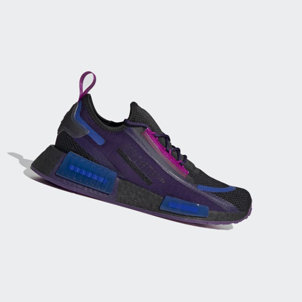 Zapatillas Adidas NMD_R1 Spectoo Mujer Chile Negras - KFQCJS748