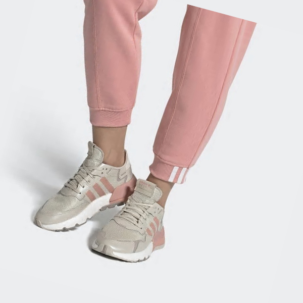 Zapatillas Adidas Nite Jogger Mujer Chile Beige - EFMQVL196