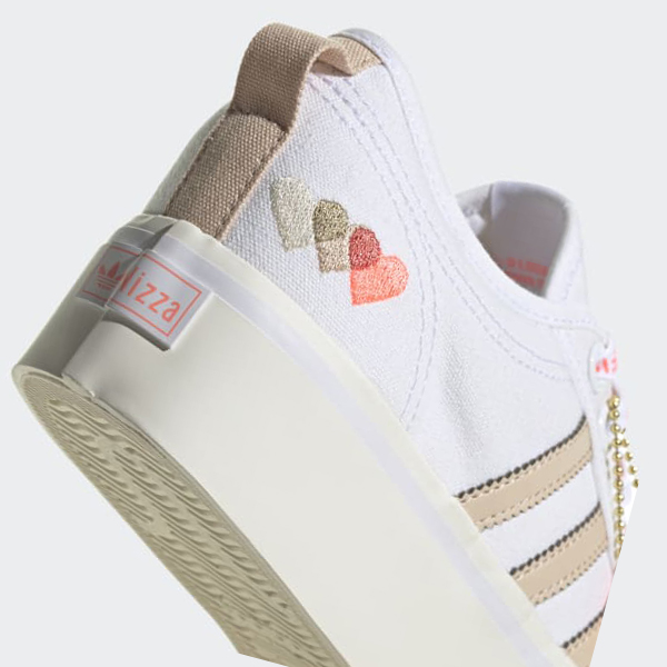 Zapatillas Adidas Nizza Plataforma Mujer Chile Blancas - BPJGYA680