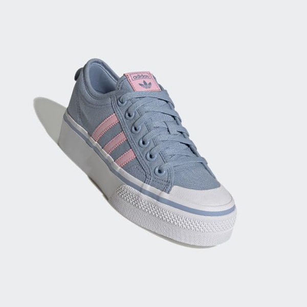 Zapatillas Adidas Nizza Plataforma Mujer Chile Azules - FJTDMV137