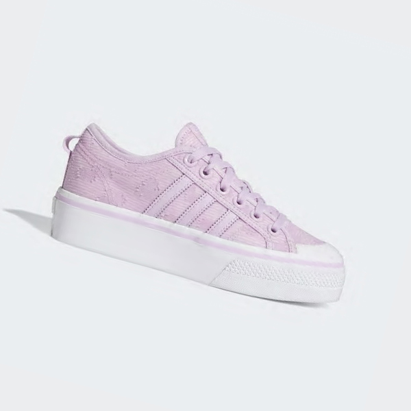 Zapatillas Adidas Nizza Plataforma Mujer Chile Moradas - XSKFIQ241