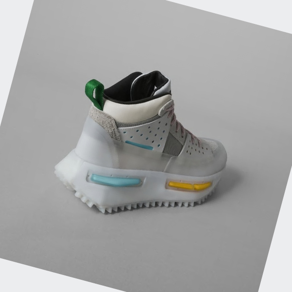 Zapatillas Adidas Pharrell Williams Hu NMD S1 Ryat Mujer Chile Blancas - UDYSKX032